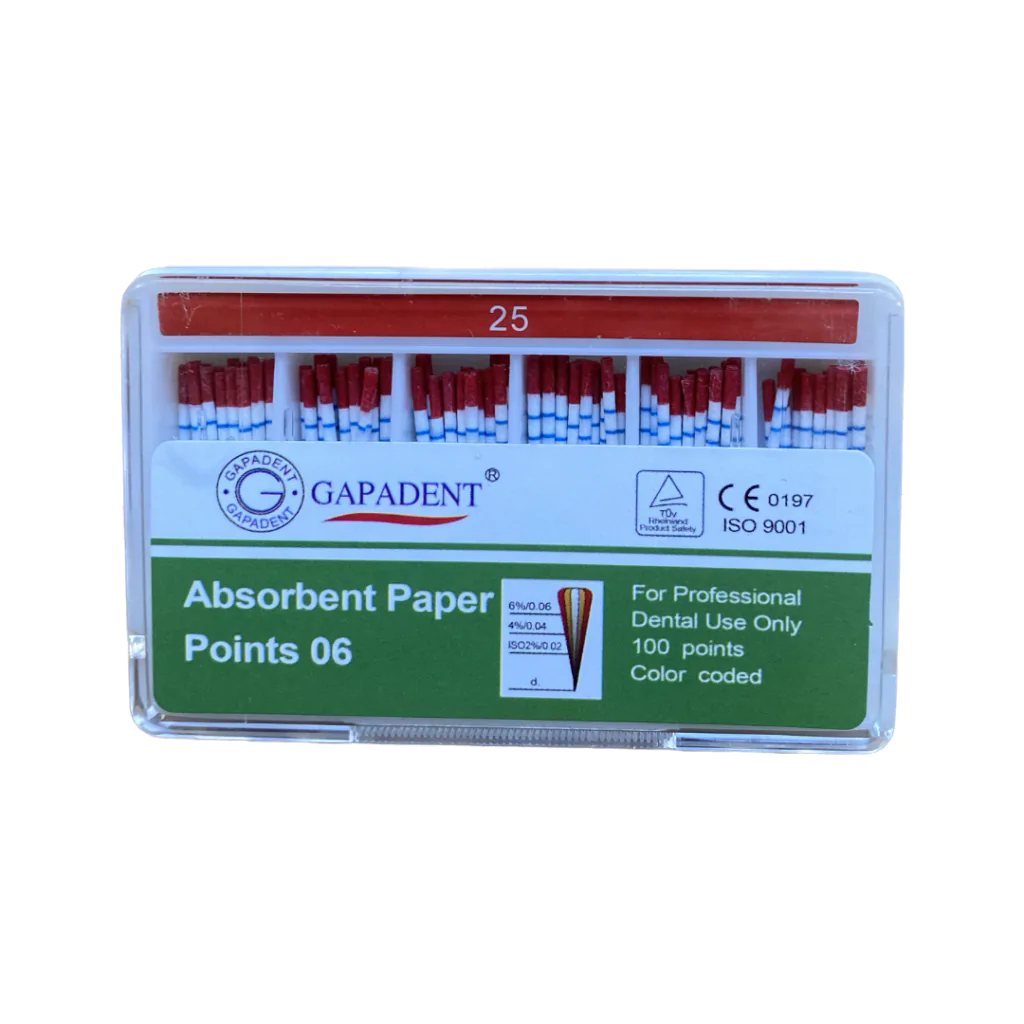 Gapadent Paper Point Kanal Kurutma Kağıdı Açılı